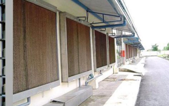 Evaporative cooling pads