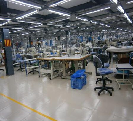 Garment production floor