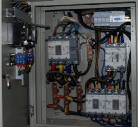 Open distribution panel